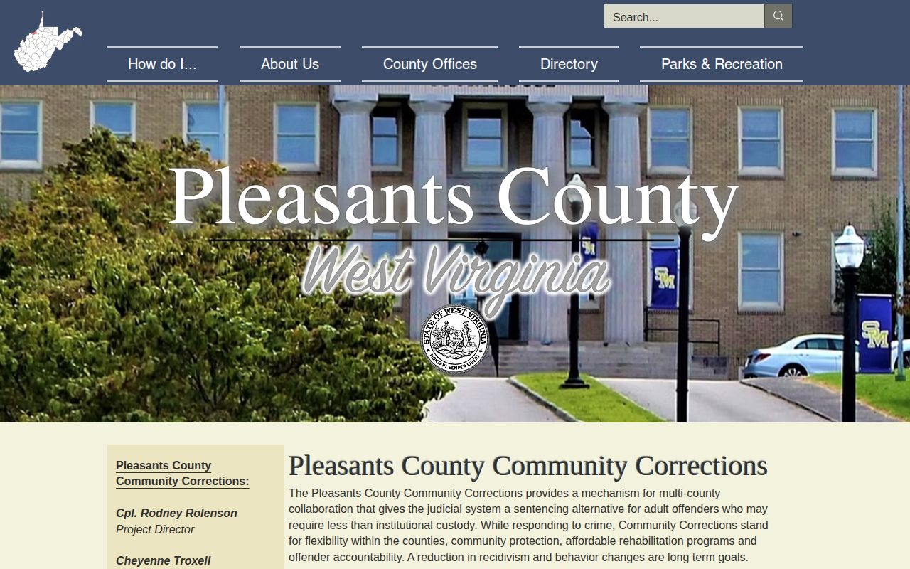Pleasants County Community Corrections information related to probation records