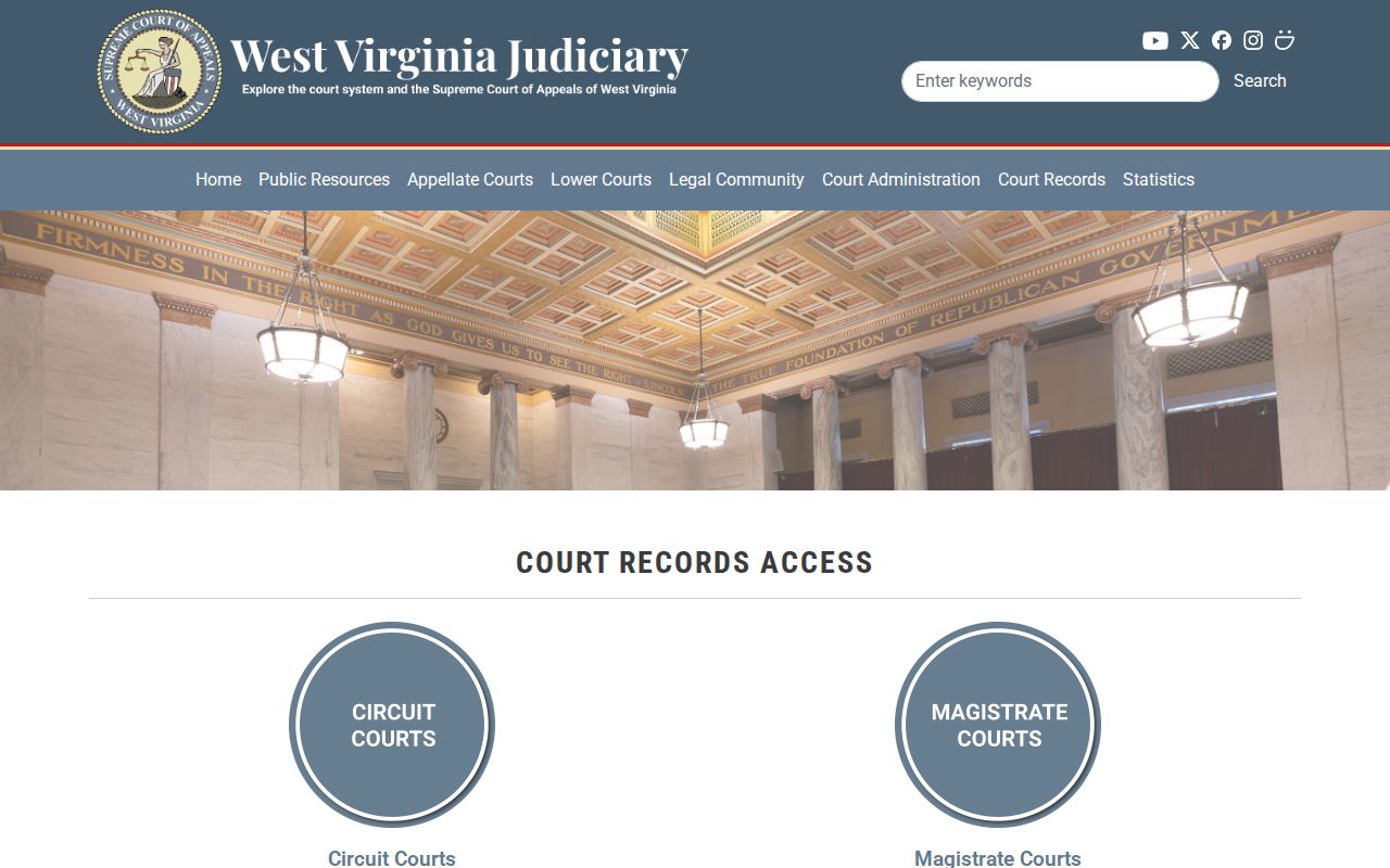 West Virginia court access for Pleasants County release records